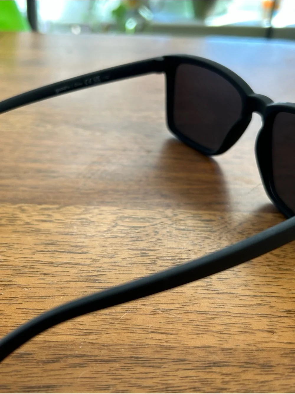 Goodr Kids Size - Matte Black Square Sunglasses - Dark Smoke Lenses